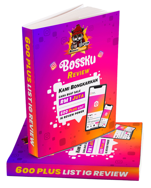 Bossku IG Review eBook + Robot Auto Reply (Android) + Voucher RM50 Sistem Follower Bosskufamous.com